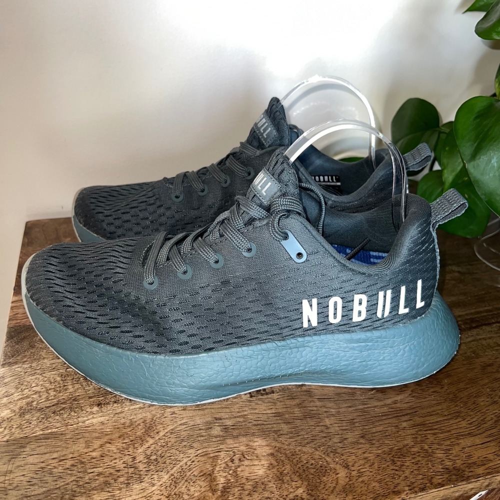 NOBULL Mens Size 9 Journey Dark Grey Mesh Athletic Running Shoes Sneakers